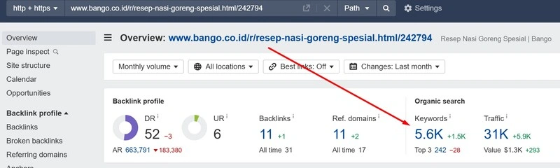 Algoritma RankBrain Google (7 Panduan Lengkap Untuk SEO) 27 kata kunci organik