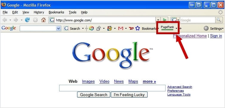 Bagaimana Cara Meningkatkan PageRank Google? 15 pagerank toolbar