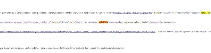 Internal Link: Defenisi + Cara Kerja Untuk SEO Maksimal 24 Contoh Nofollow