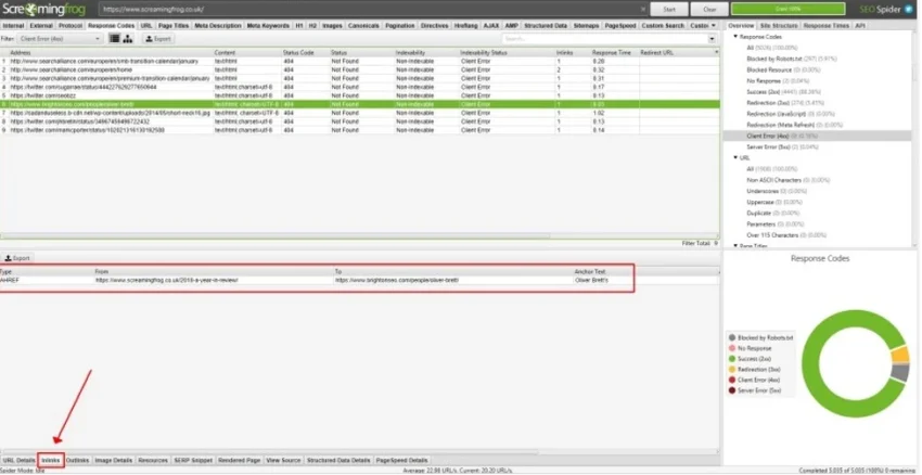 Internal Link: Defenisi + Cara Kerja Untuk SEO Maksimal 42 Inlink Screaming Frog