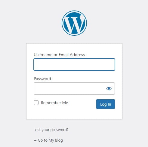 Login Blog Wordpress