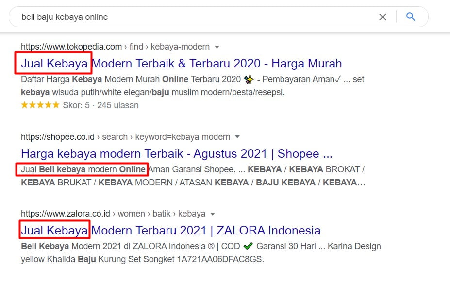 Faktor rank Google