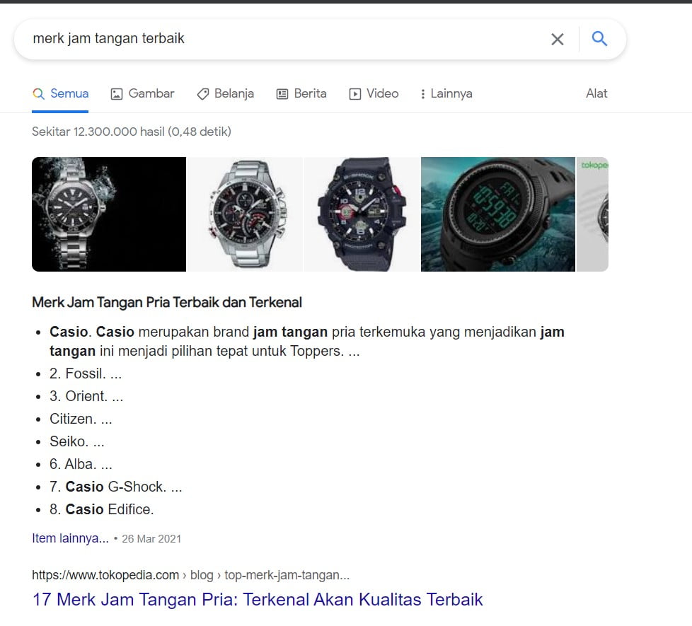 Jam tangan terbaik