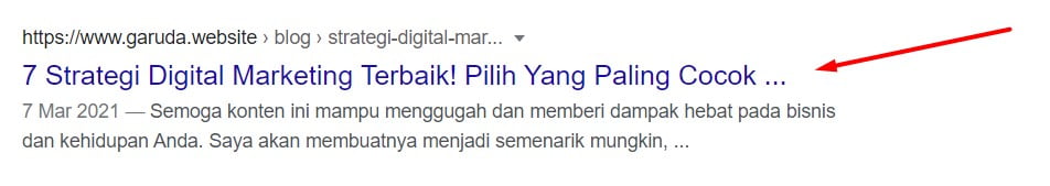 Tag Judul SEO