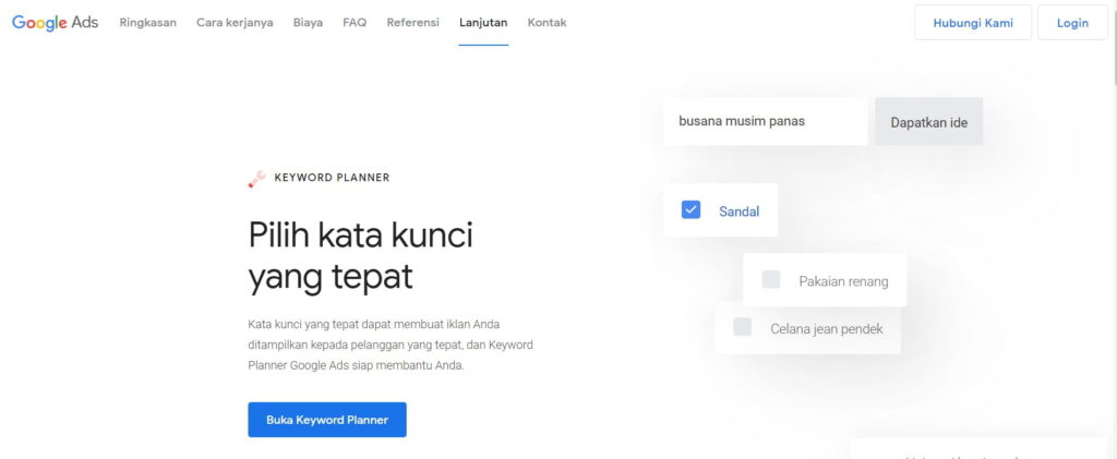 Google Keyword Planner - Tool Riset Kata Kunci Terbaik