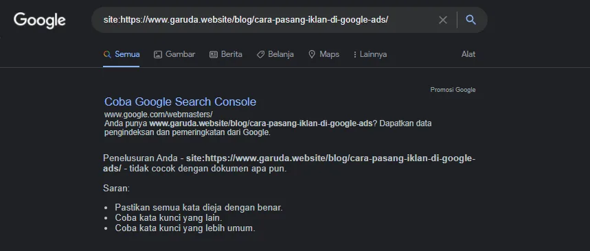 Kenapa Blog Saya Tidak Ada di Google? Ini Penyebab dan Solusinya 15 Kenapa Blog Saya Tidak Ada di Google? Ini Penyebab dan Solusinya