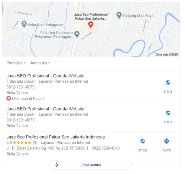 25+ Faktor Peringkat Local SEO yang Harus Anda Ketahui 15 Map-3-pack-Local-SEO