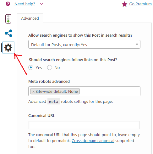 No Advanced Settings For Authors