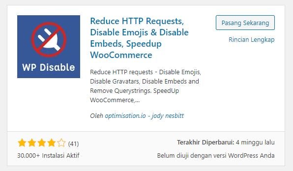 cara Nonaktifkan Embed WordPress