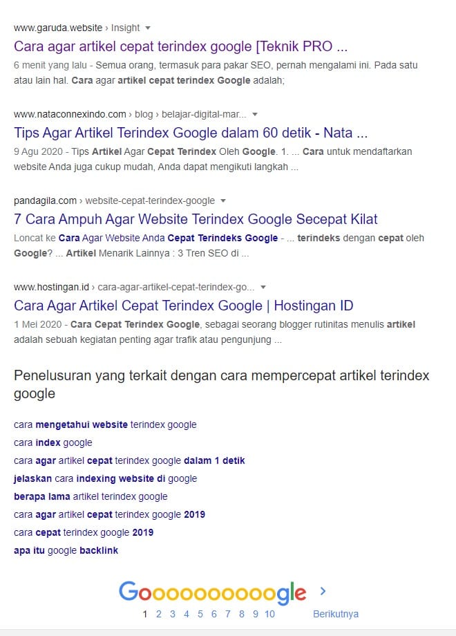 cara-mempercepat-artikel-terindex-google