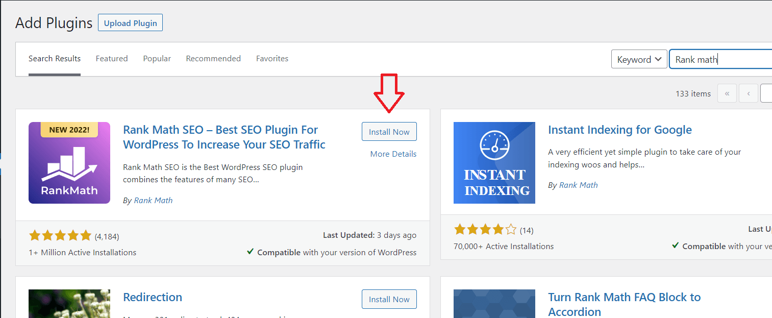 Cara Setting Rank Math SEO 17 cara instal plugin ii