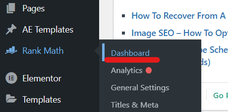 Cara Setting Rank Math SEO 30 content ai