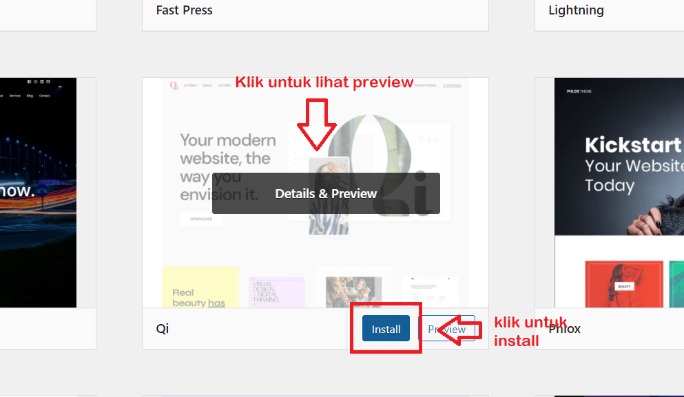 Panduan Pemula: Cara Pasang Template WordPress 19 install template wordpress