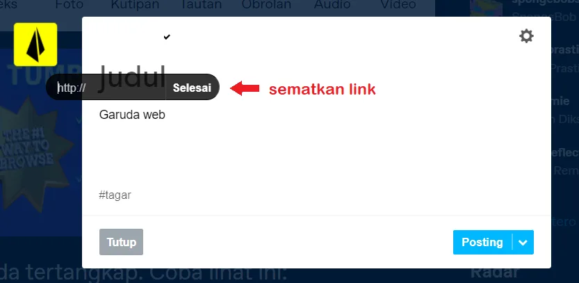 975+ Backlink Gratis Dari Situs Otoritas Tinggi 17 tumblr