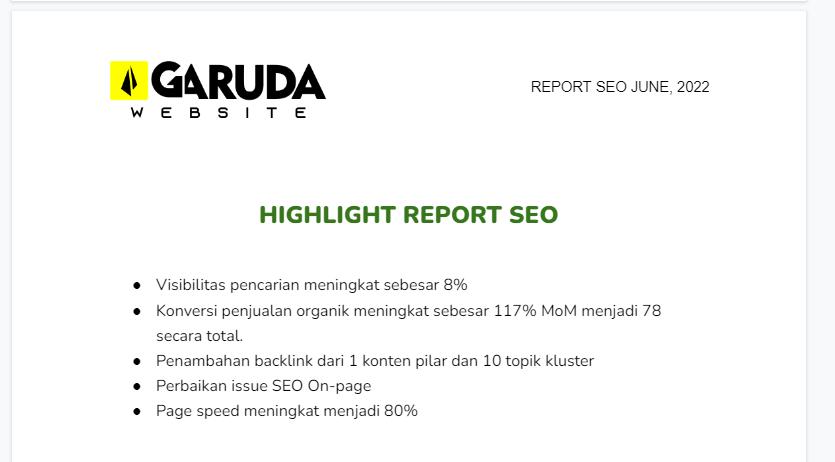 Report SEO