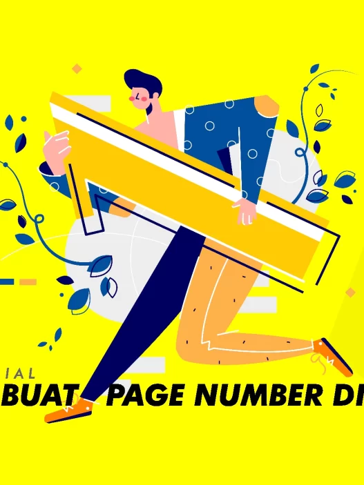 cara membuat page number di blog