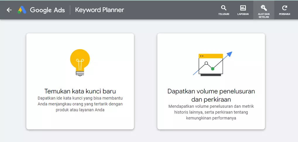 Temukan Kata Kunci Baru