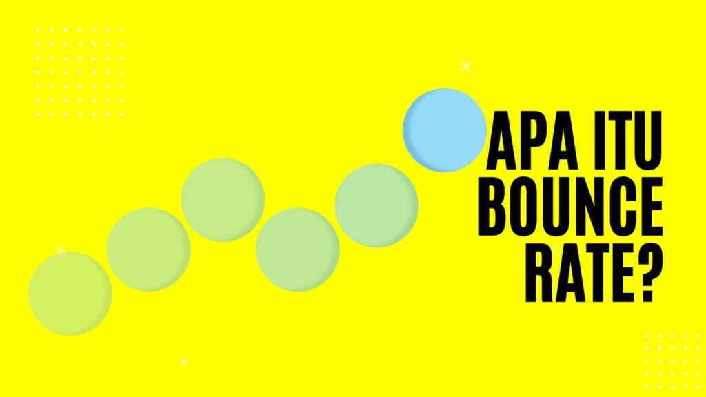 bounce rate adalah