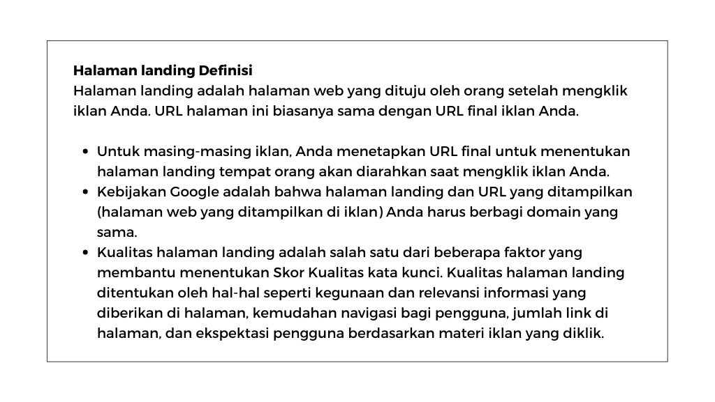 3 Indikator Quality Score; Penentu Peringkat Penting Iklan di Google Ads 17 Indikator Quality Score