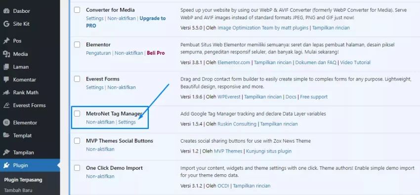 cara memasang google tag manager