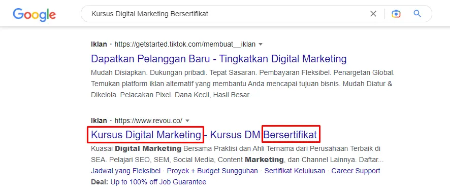 Arti Ad Relevance di Google Ads + 6 Cara Efektif Meningkatkannya 16 Ad Relevance