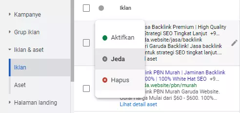 iklan Google Ads tidak muncul