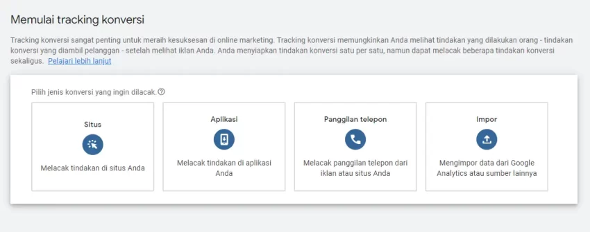 tracking konversi