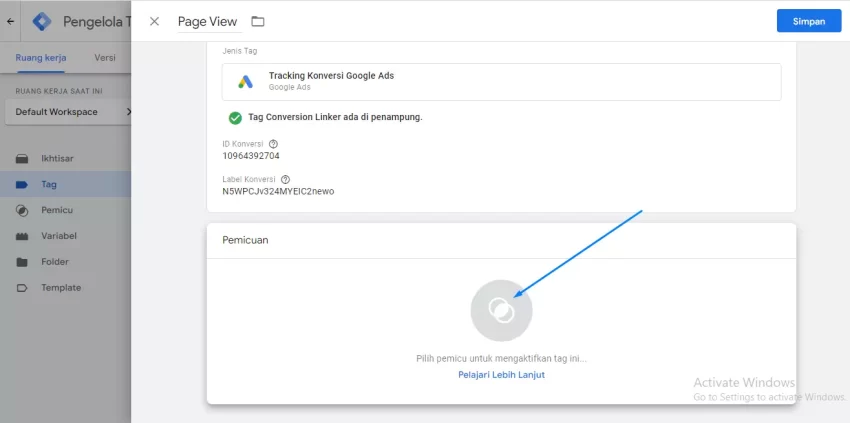 Cara Memasang Google Ads Conversion Tracking Melalui Google Tag Manager 36 memasang google ads conversion tracking