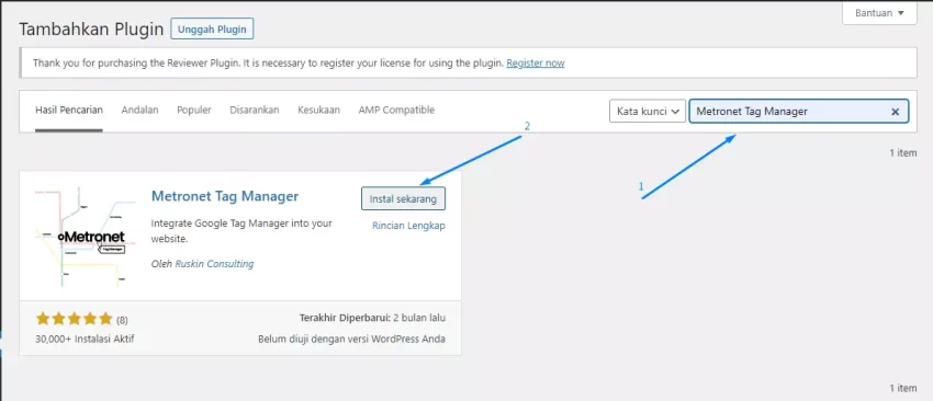 cara memasang google tag manager