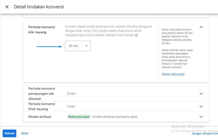 memasang google ads conversion tracking