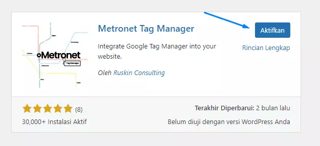 cara memasang google tag manager