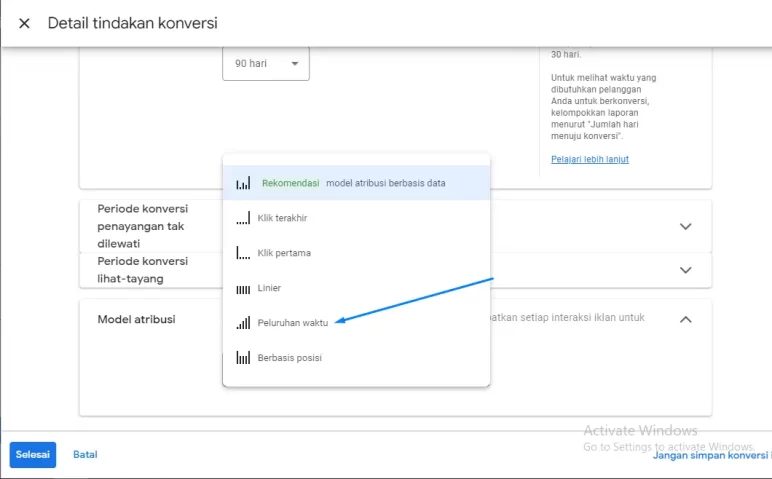 memasang google ads conversion tracking