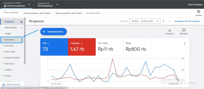 cara menghapus kampanye di google ads