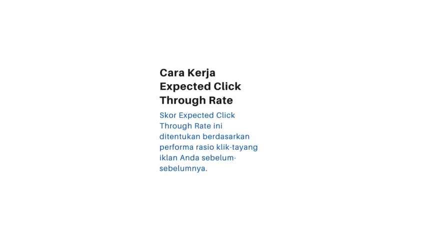 expected click through rate