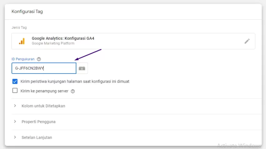 cara memasang google analytics di website