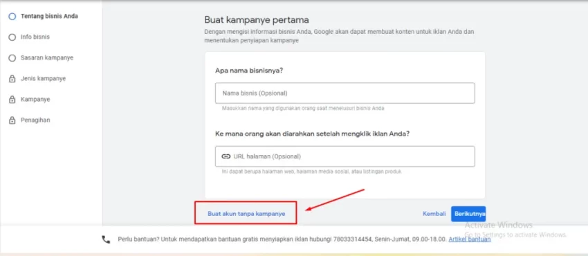 susunan iklan di google ads