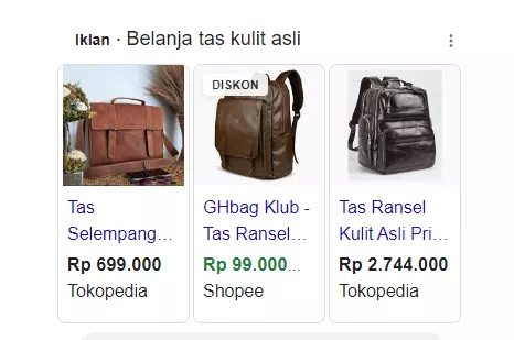 contoh iklan google ads