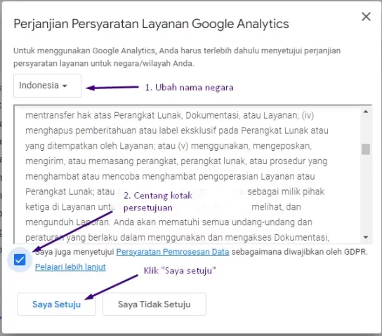 cara memasang google analytics di website