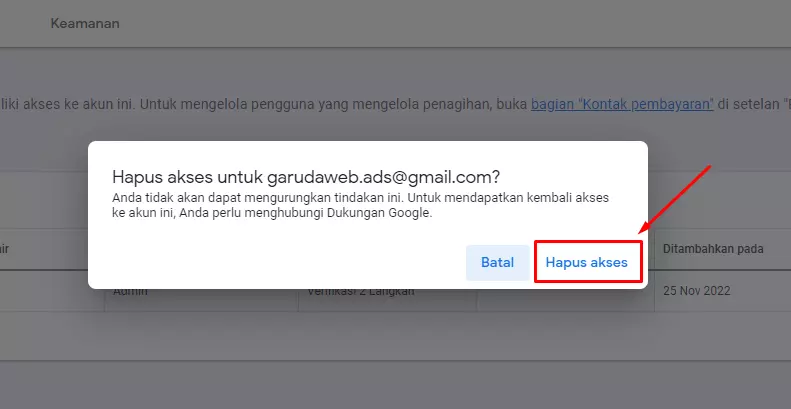 cara menghapus akun google ads