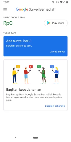 Google Survei Berhadiah 1