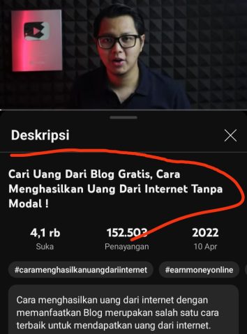 Melakukan Riset Kata Kunci di YouTube 1