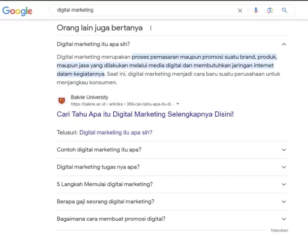 Orang Lain Juga Bertanya Google