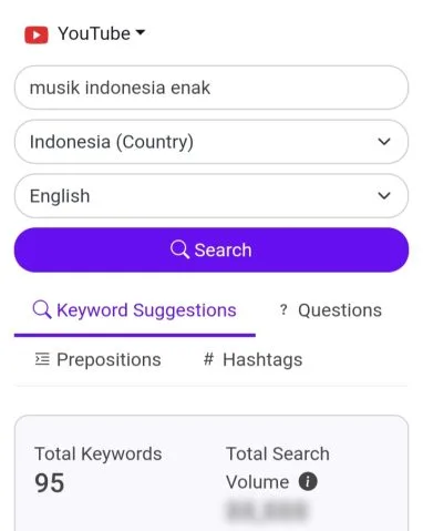 Trend Keyword Youtube Indonesia 2023, Apa yang Paling Banyak Dicari? 16 menggunakan keyword tool io