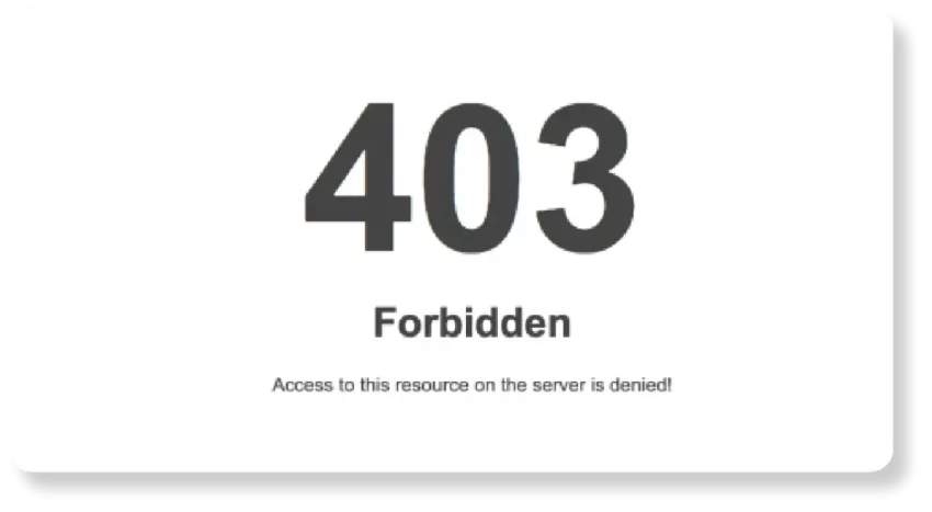 403 Forbidden