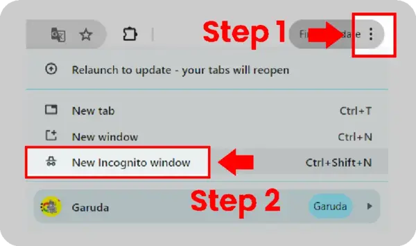 Cara Mengatasi 403 Forbidden di Chrome - Mode Incognito