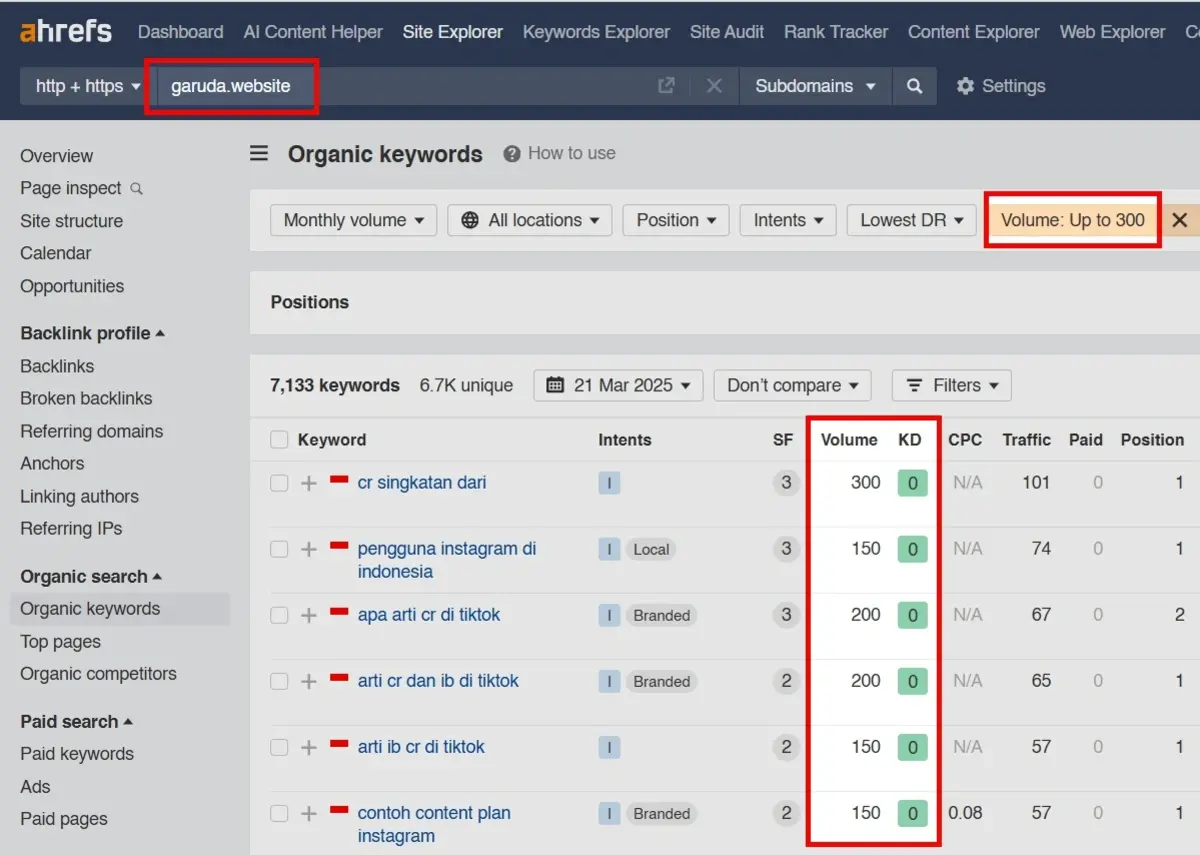 Long Tail Keyword: Definisi, Kelebihan, + Cara Efektif Menemukannya 26 Ahrefs Site Explorer