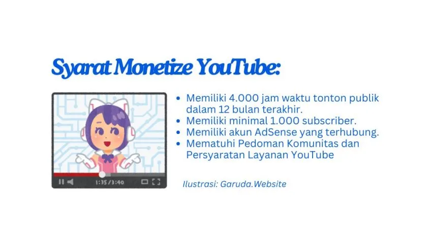 Monetize YouTube: Arti, Syarat, dan 4 Cara Memonetisasinya! 15 monetize YouTube adalah