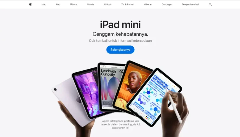 Desain Web Minimalis: Trend Terbaru + 10 Contoh Inspirasi 18 Apple