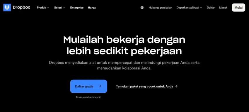 Desain Web Minimalis: Trend Terbaru + 10 Contoh Inspirasi 16 Dropbox Contoh Desain Website Minimalis