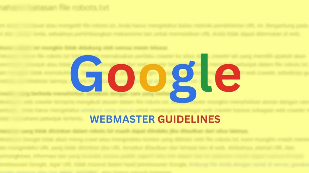 Google Webmaster Guidelines